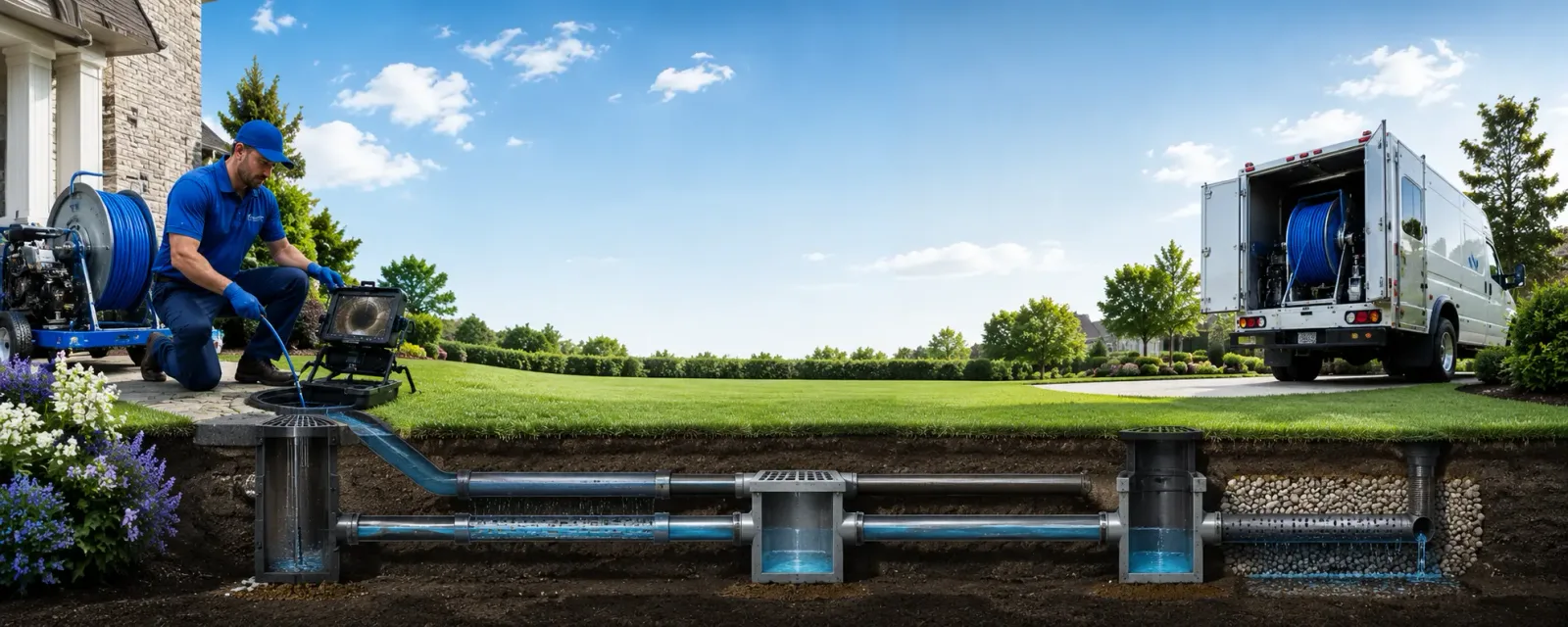 Outdoor drain cleaning information for Osseo, MI